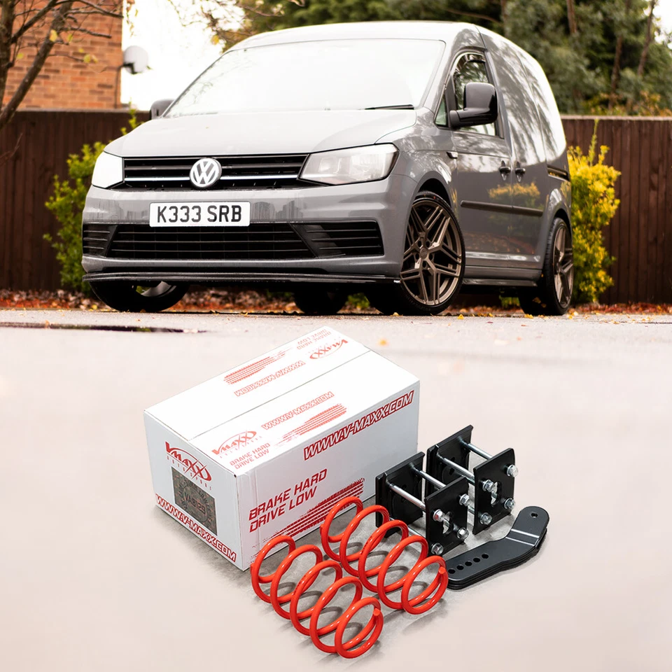 FITS VW CADDY SWB MK4 15-21 V-MAXX SPORT 55MM FRONT REAR LOWERING SPRING SHACKLE - Image 2 of 4
