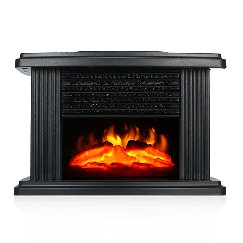 CALENTADOR CHIMENEA ELÉCTRICO CON EFECTO LLAMA LED 1000W QUEMADOR ESTUFA DE LEÑA CALOR UK - Imagen 8 de 11