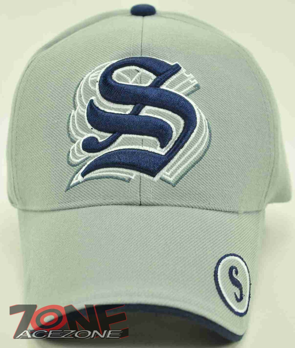 NEW! MONOGRAM LETTER S CAP HAT N1 GRAY | eBay