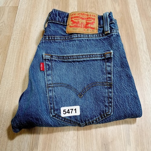 Levis 512 Jeans Mens 30x32 Slim Fit Taper Stretch Cotton Blend Denim - Bild 10 von 12