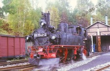 Kleinbild Dampflok 99 1542 . Wolkenstein Jöhstadt Pressnitztalbahn