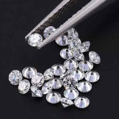 Loose Lab-Grown CVD Diamond LOT 2.50 MM D Color IF CLARITY 50 PCS Certified