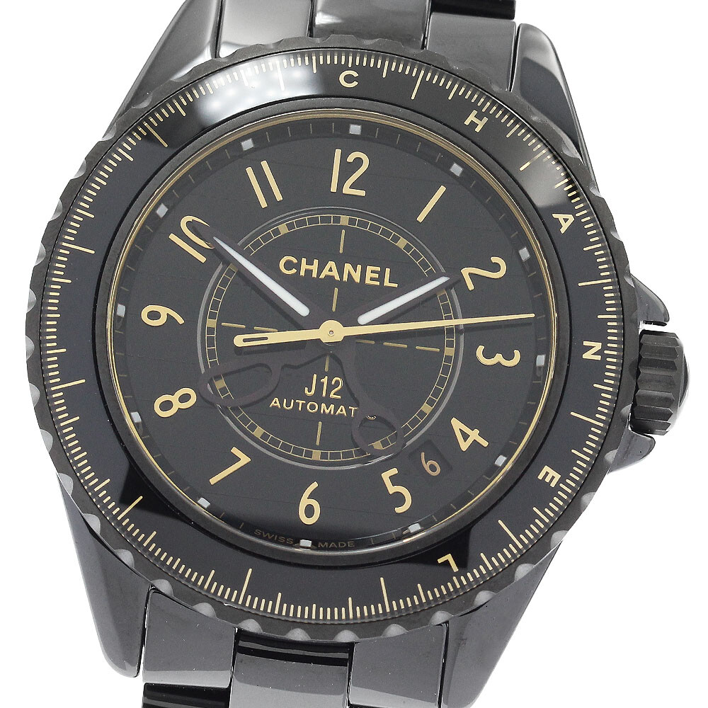 Automatic Watches Chanel J12 Mens Black Ceramic Watch CHANEL J12