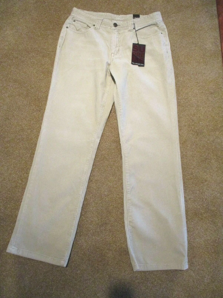 Pantalones de pana Venezia Lane Bryant para mujer talla 14 Stone Plus mezcla de algodón Foto 3 de 4