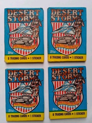 1991 Topps DESERT STORM: Coalition For Peace (Ser.1) Unopened 4: Wax Packs  | eBay