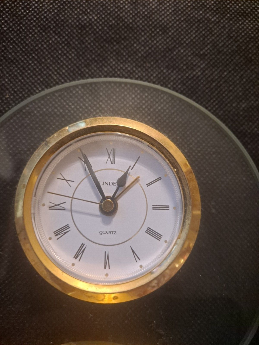 LINDEN QUARTZ BATTERY-OPERATED MANTEL OR DESK CLOCK! e8948DXX | eBay