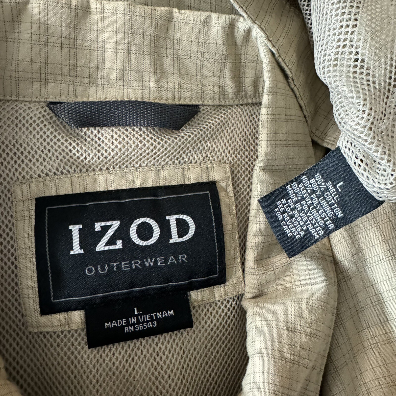 Men’s IZOD Full Zip Basic Jacket Size Large - image 5