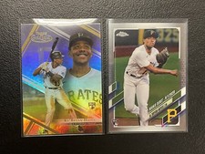 (2) 2021 Topps Chrome / Gold Label KE'BRYAN HAYES Gold Holo, Base Set Variation