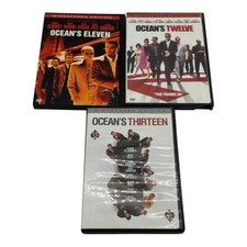 Ocean's Eleven Twelve Thirteen DVD Triple Feature   3 Movie Heist Collection