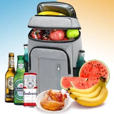 Camping Cooler Bag 40 Can/20L, Portable Soft Sided Cooler Bag for Travel, Campin