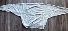 Gray Pullover Crew Neck Long Sleeve Sweatshirt for Women Solid Pattern