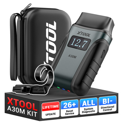 XTOOL A30M V2.0 Kit Bluetooth OBD2 Scanner Full System Diagnostic Tool 26+Resets