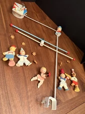 Vintage Wooden Circus Mobile by Irmi