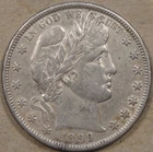 1899 Barber Half Dollar 50c XF Details As Pictured L4-2