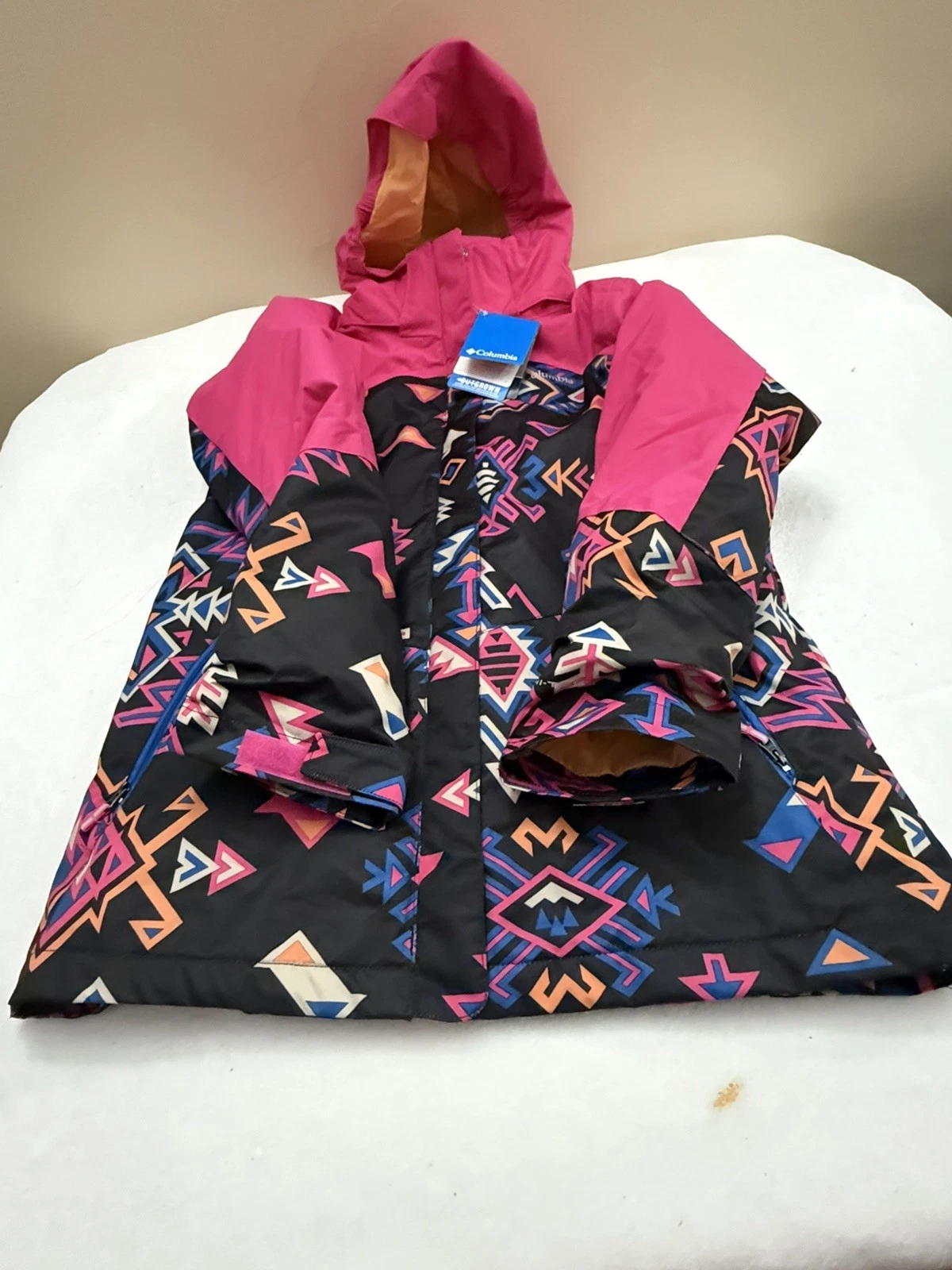NEW YOUTH XL Columbia Bugaboo II Fleece Interchange Jacket PINK Black 3 IN 1