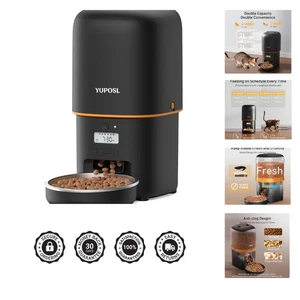 2025 Alimentation automatique de chat améliorée - 4L Feeder automatique chronométré pour chat et chien...