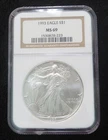 1993 American Silver Eagle * NGC Graded * MS69