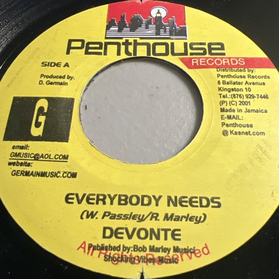 Devonte - Everybody Needs - 7  Vinyl