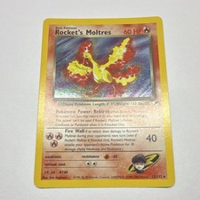 Pokémon 2000 Gym Heroes Rocket's Moltres 12/132 60 HP Holo Rare English