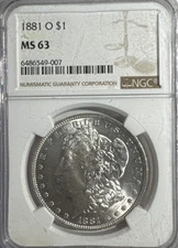1881-O Morgan Dollar MS63 - PID# 1105