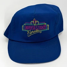 Vintage Universal Studios Hollywood Theme Park Strapback Hat Cap Made In USA