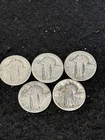 SILVER Standing Liberty Quarters FIVE (5) All One Price Dateless See Pics Auctio