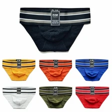 Men's Briefs Male Underwear Low Rise Underpants Shorts Briefs Trunks Bottoms