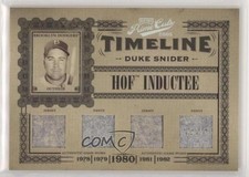2005 Playoff Prime Cuts Timeline Quad Materials 1/1 Duke Snider #T-12 HOF 00lh