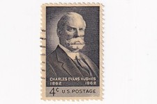 STAMP US SCOTT 1195  Charles E. Hughes  4 CENT 1962 USED WAVE CANCEL - F