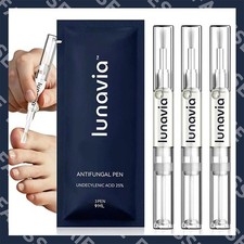 3 Pack Lunavia Antifungal Pen, 25 Undecylenic Acid Toenail Fungus Treatment