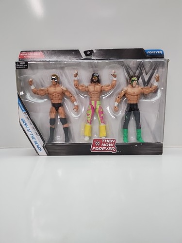 wwe then now forever elite collectionmacho man, sting, lex luger confezione da 3