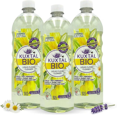KUXTAL Natural Floor Cleaner, Pet Safe, Multi Surface Floor Cleaner, Biodegradab