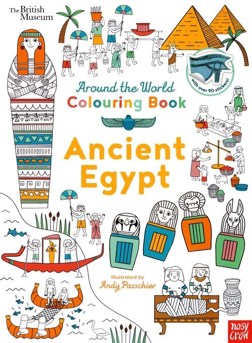The British Museum: Around the World Colouring Book