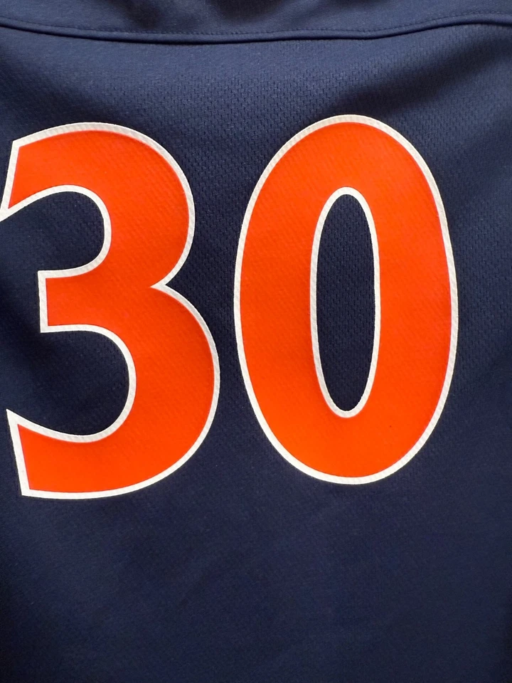 Kids Virginia Cavaliers NCAA Nike CLASSIC Blue 30 Medium Jersey - Image 3 of 4