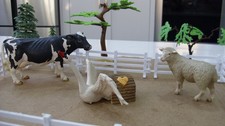 Schliech Farm Animals Cow Sheep & Swan