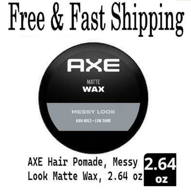 Axe Styling Messy Look Matte Wax Hair Pomade, 2.64 oz