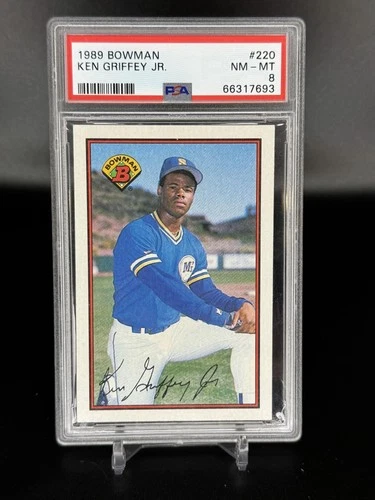 1989 Bowman #220 Ken Griffey, Jr. PSA 8