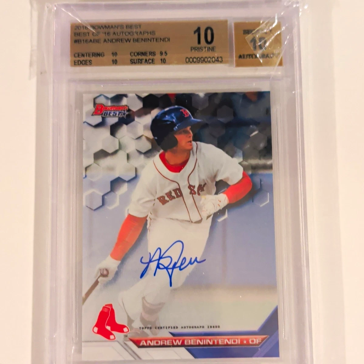 Andrew Benintendi Autograph Baseball Cards for sale | eBay