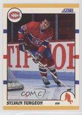 1990-91 Score Rookie & Traded Sylvain Turgeon #108T q7c
