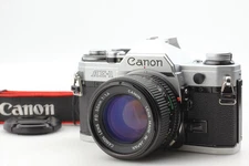 [ MINT ]  Canon AE-1 Silver 35mm Film Camera + New FD 50mm f/1.4 Lens From JAPAN