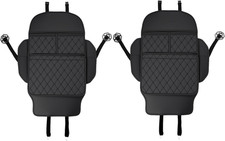 2 Pack Kick Mats Back Seat Protector with Car Back Seat Organizer