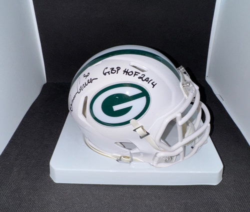 AHMAN GREEN signed auto GREEN BAY PACKERS SPEED Mini Football Helmet w/ COA JSA - Picture 3 of 6