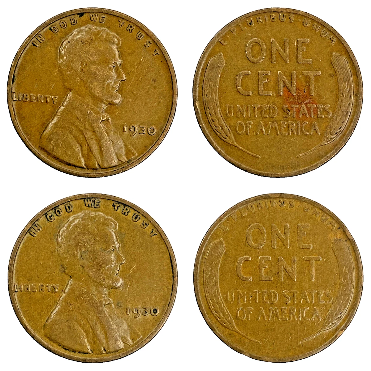 青铜1930 年林肯麦穗美国小美分硬币(1909-1958) | eBay