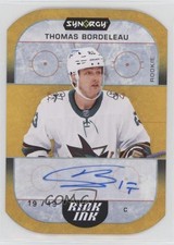 2022 Upper Deck Synergy Rink Ink Rookies Orange 19/49 Thomas Bordeleau Auto 5b7