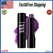 BADCOLOR Dark Purple Face Body Paint Stick, Sweatproof Eye Black, Non-Toxic, USA