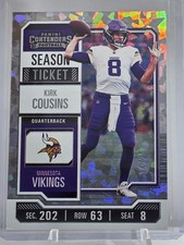 2023 Panini Contenders - Kirk Cousins #68 Cracked Ice Ticket /25