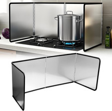 4 Sided Splatter Guard,Foldable Stainless Steel Oil Splatter Screens for Frying,