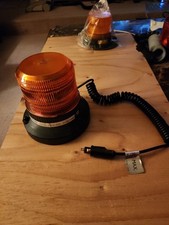 Ecco Amber Corded Strobe Led Light Magnetic Base 12-24 Vdc 27w New Open Box