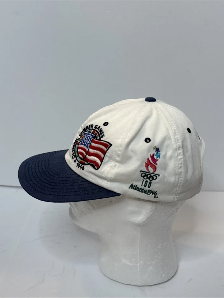 De colección Juegos Olímpicos de Verano Atlanta EE. UU. 1996 Gorra Snapback EE. UU. Starter Foto 4 de 4