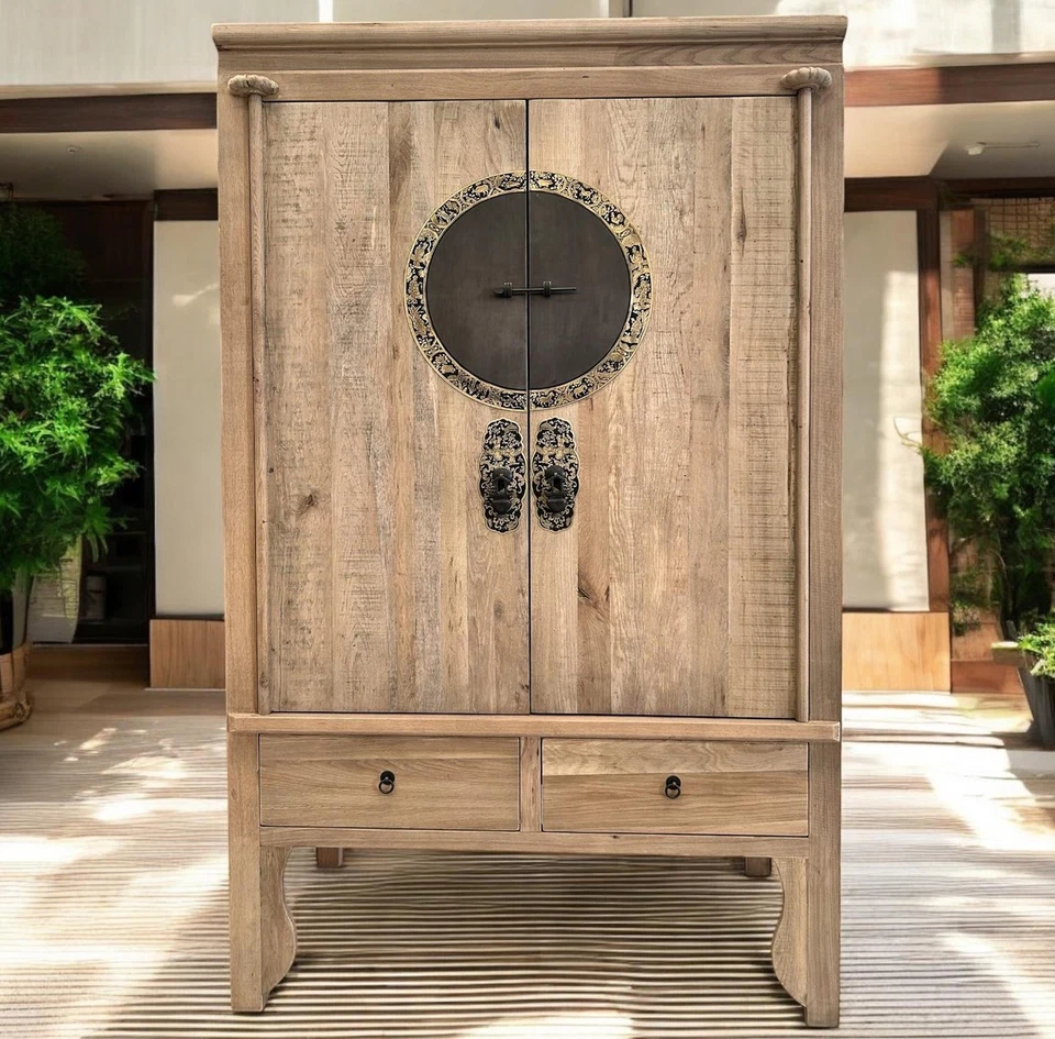 Asiatisch orientalisch chinesischer Hochzeitsschrank Kommode Asia Möbel Schrank